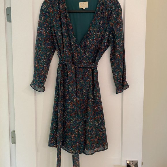 Sezane Elsa Mini Wrap Dress; Size US 6 (FR 38) - Picture 2 of 5
